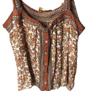 Floral Button-Down Blouse